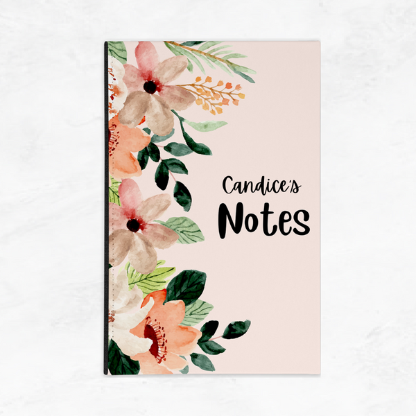 Floral Notes A5 Notebook