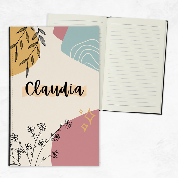 Hand-Drawn Floral A5 Notebook
