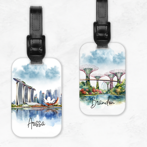 SG Tourist Attraction Luggage Tag