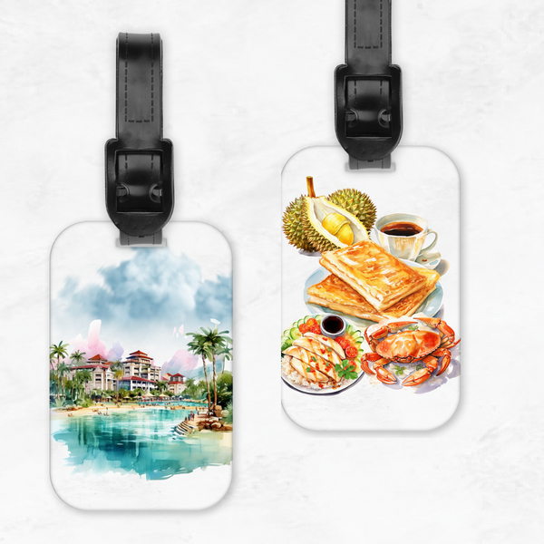 SG Tourist Attraction Luggage Tag