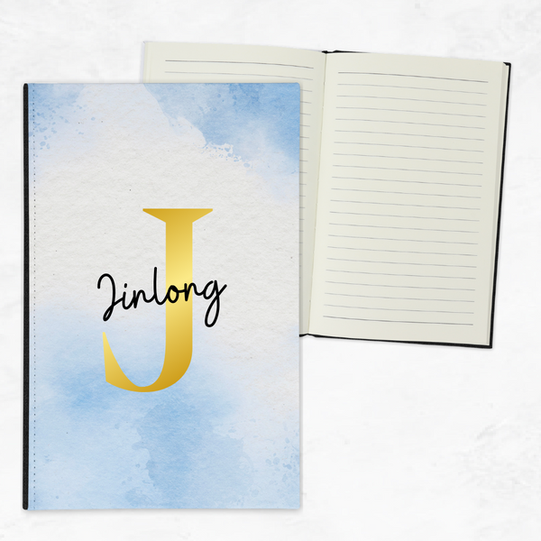 Watercolour Initial Notebook