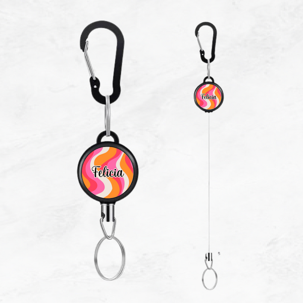 Custom Pulley Retractable Keychain