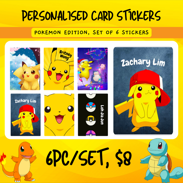 EZLink/ Kopitiam Card Stickers - Pokemon Series