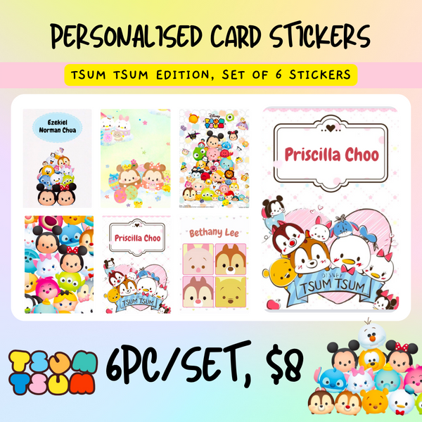 EZLink/ Kopitiam Card Stickers - Tsum Tsum