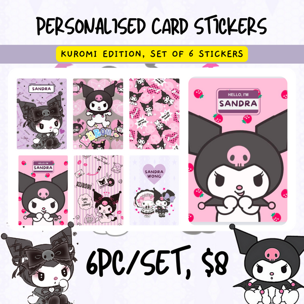 EZLink/ Kopitiam Card Stickers - Kuromi Series 