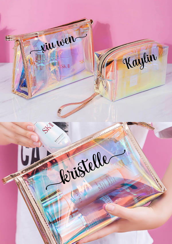 Holographic Cosmetic Pouch