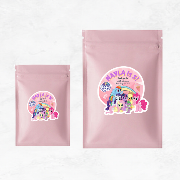 [Set of 12pcs] - My Little Pony Birthday Stickers