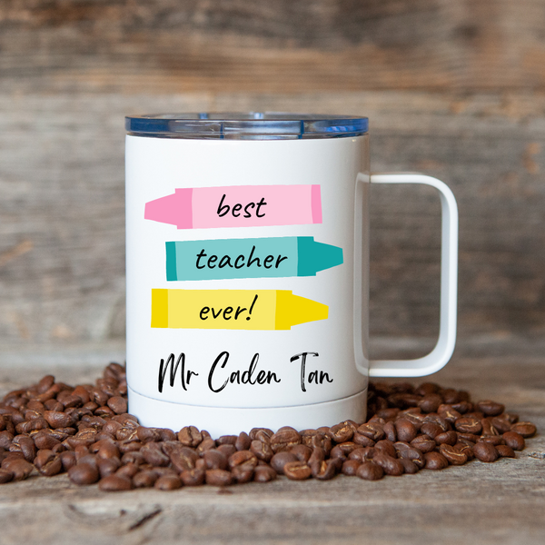 Crayons Best Teacher Vacuum Mug