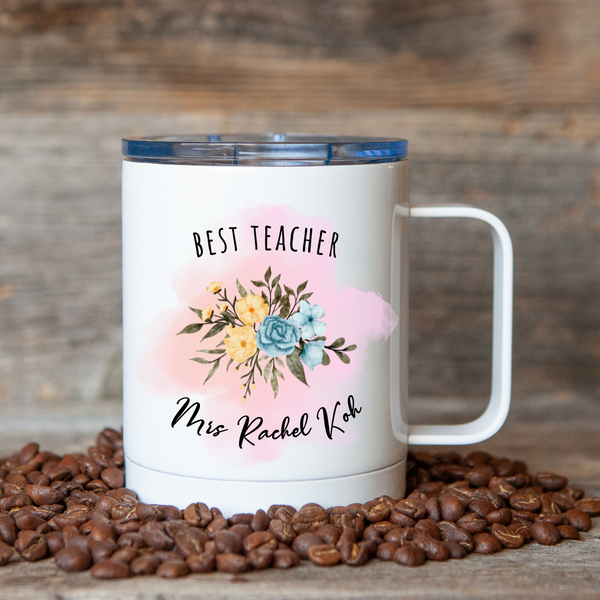 Rose Teacher Vacuum Mug