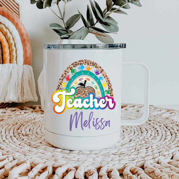 Flavourful Rainbow Teacher Vacuum Mug 