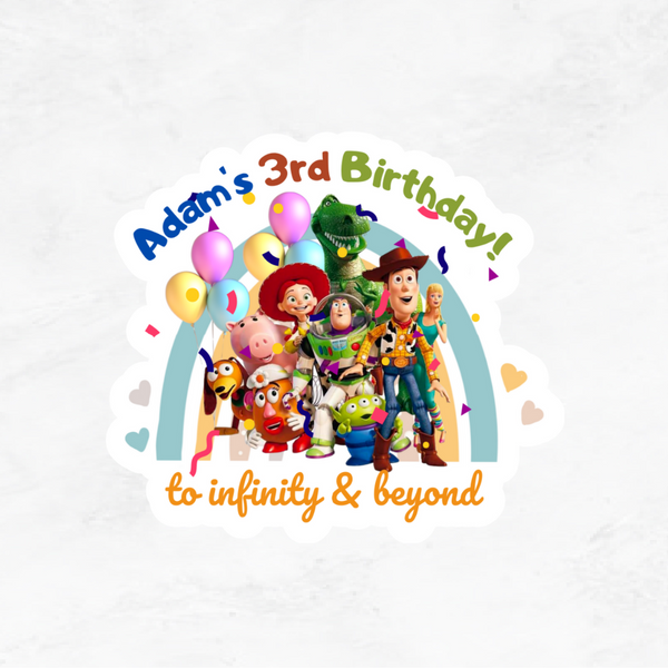 [Set of 12pcs] - Toy Story Bday Stickers 