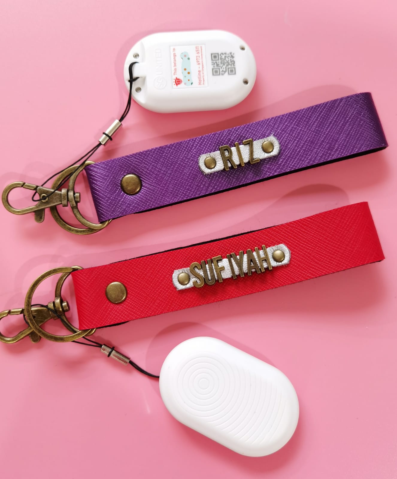 Personalised Name Tag Key Holder
