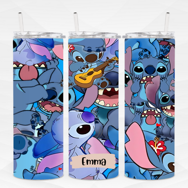 Happy Stitch Thermal Tumbler