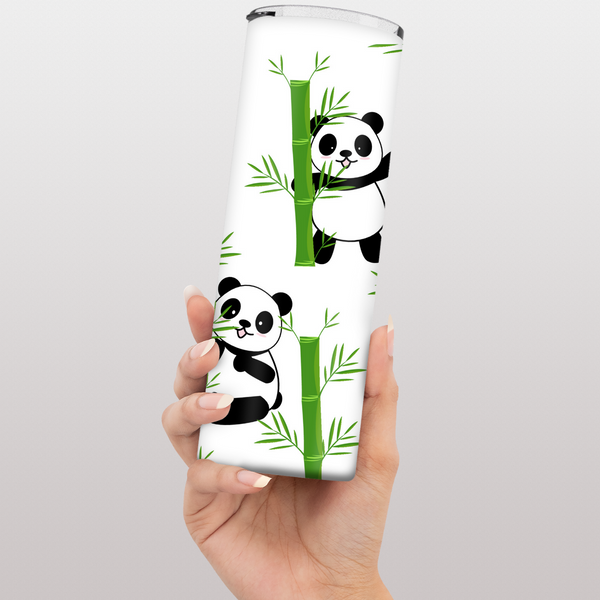 Bamboo Panda Thermal Tumbler