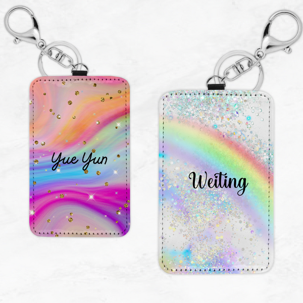 Galaxy Background - Card Case Keychain 