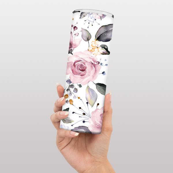 Serene Floral Tumbler